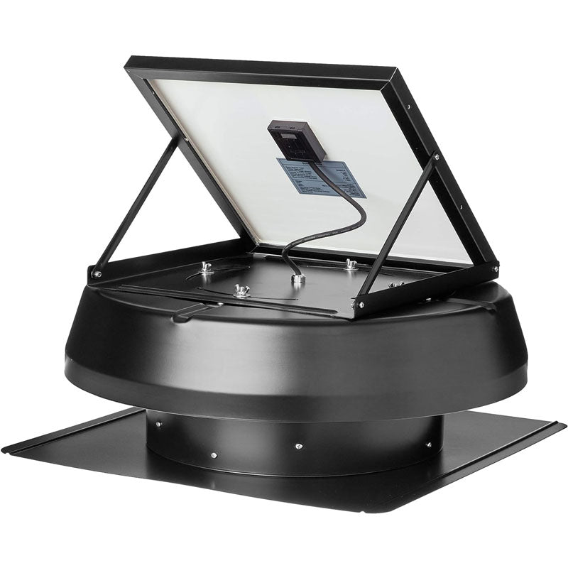 Solar Roof Fan 14" 1750 CFM Large Air Flow Solar Roof Vent Fan Ideal for Home, Greenhouse, Garage, RV, Shop, Low Noise