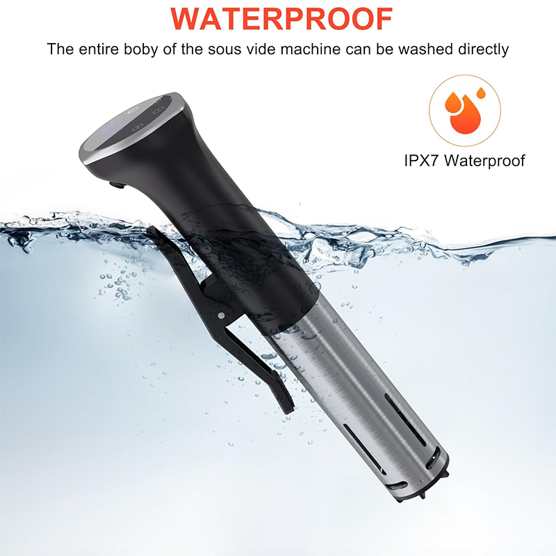 Sous Vide Cooker 1100W, Immersion Circulator Precision Cooker with Touch Control, Accurate Temperature, Fast Heat, Time Control, Ultra Quiet, IPX7 Waterproof