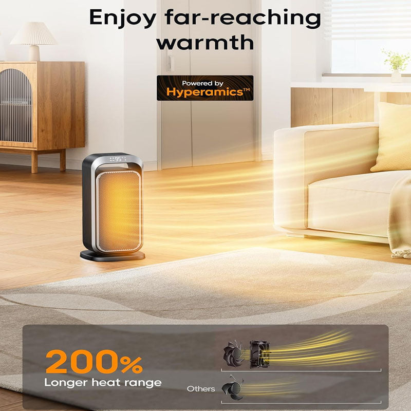 15 Inch Space Heaters Electric Space Heater with Thermostat Remote Control 70°Oscillation for Bedroom Home Office About this item