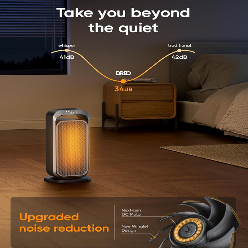 15 Inch Space Heaters Electric Space Heater with Thermostat Remote Control 70°Oscillation for Bedroom Home Office About this item