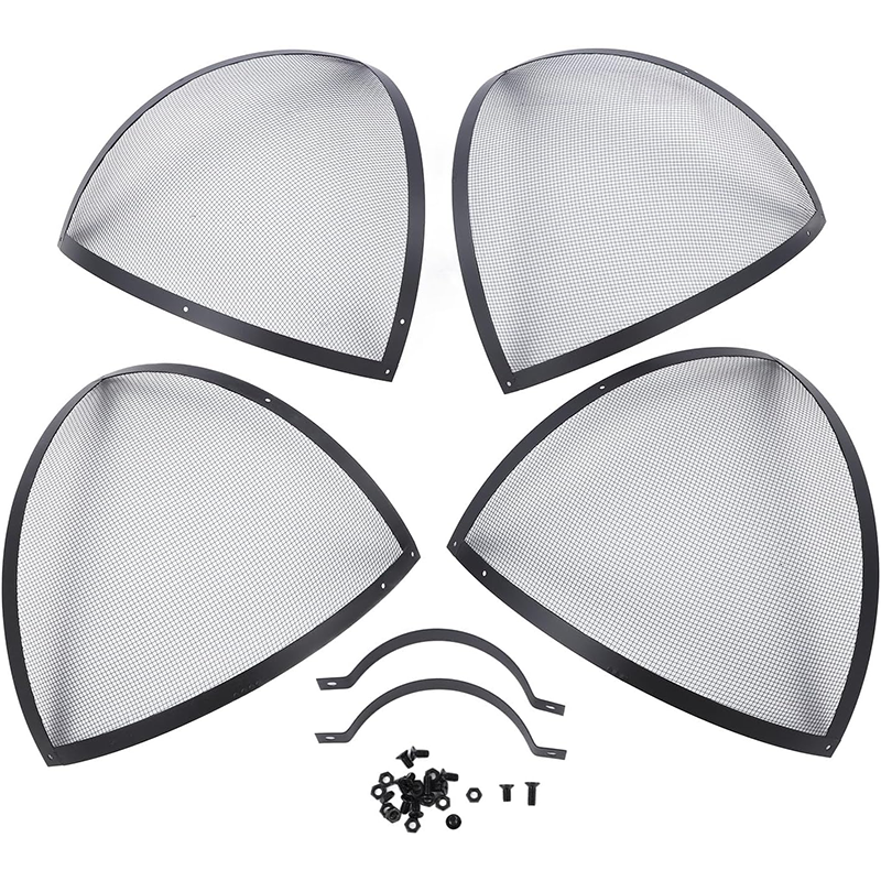 36 Inch Fireplace Spark Screen Round Spark Screen with Handle, Fireplace Cover Fire Pit Screen Cover for Fireplace Cover Around, Easy to Open for BBQ Grill