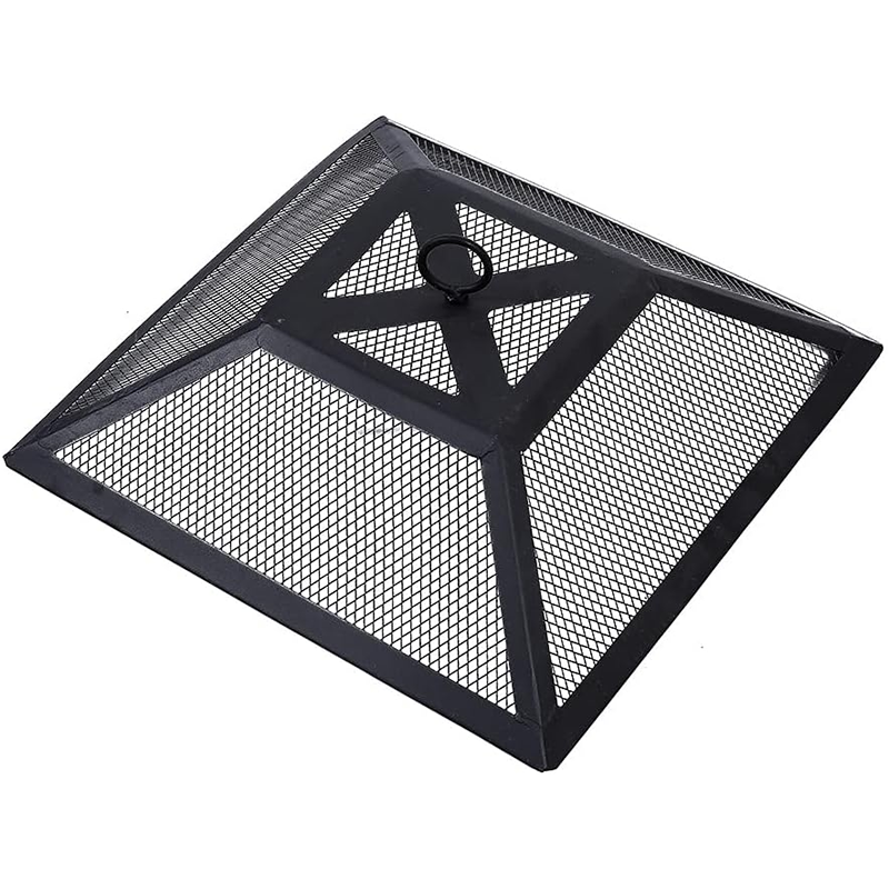 Square spark screen grilling brazier grilling grilling cover heating brazier protective cover brazier mesh cover anti-spark mesh cover