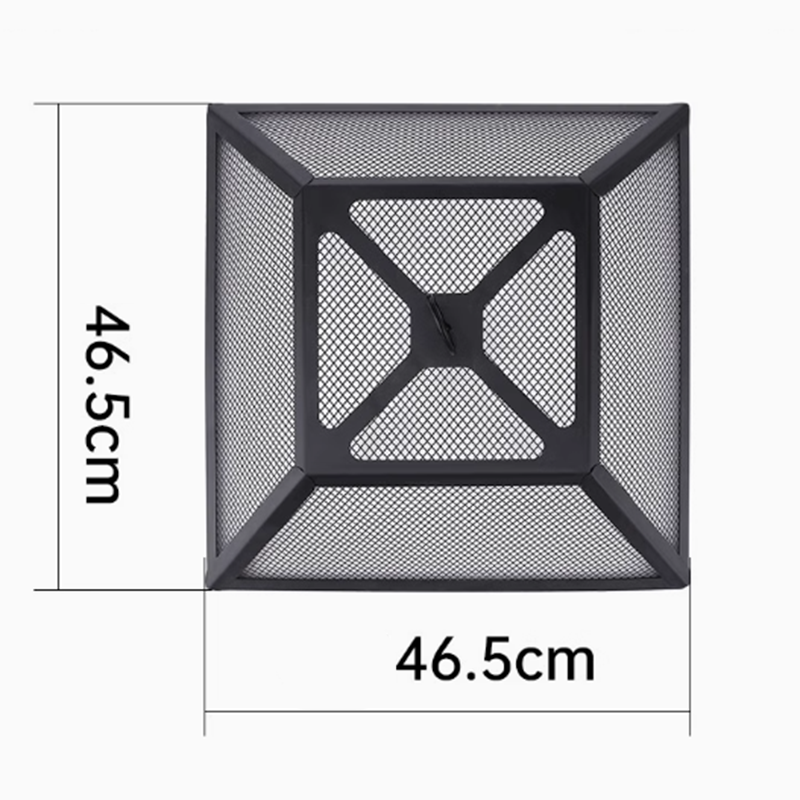 Spark screen grill cover square brazier cover stove table heating stove charcoal stove cover