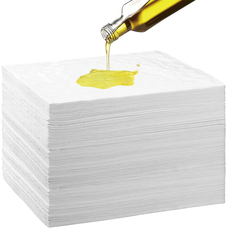 Spill Absorbent Pads, 9.8 x 13 Inch Water Absorbent Mat Oil Spill Mat, for Absorbing Protecting Home Garage Basement(100 Pcs)