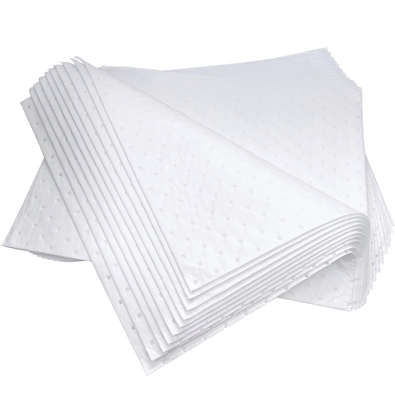 20Pcs Spill Absorbent Pads, Heavyweight Oil Absorbing Pads, 15" x 20" for Oil, Water and Other Liquids