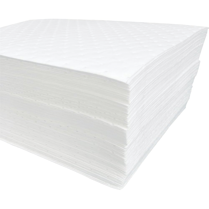 50 Pcs Spill Absorbent Pads, 15" x 20" Oil Absorbing Pads for Oil, Water and Other Liquids