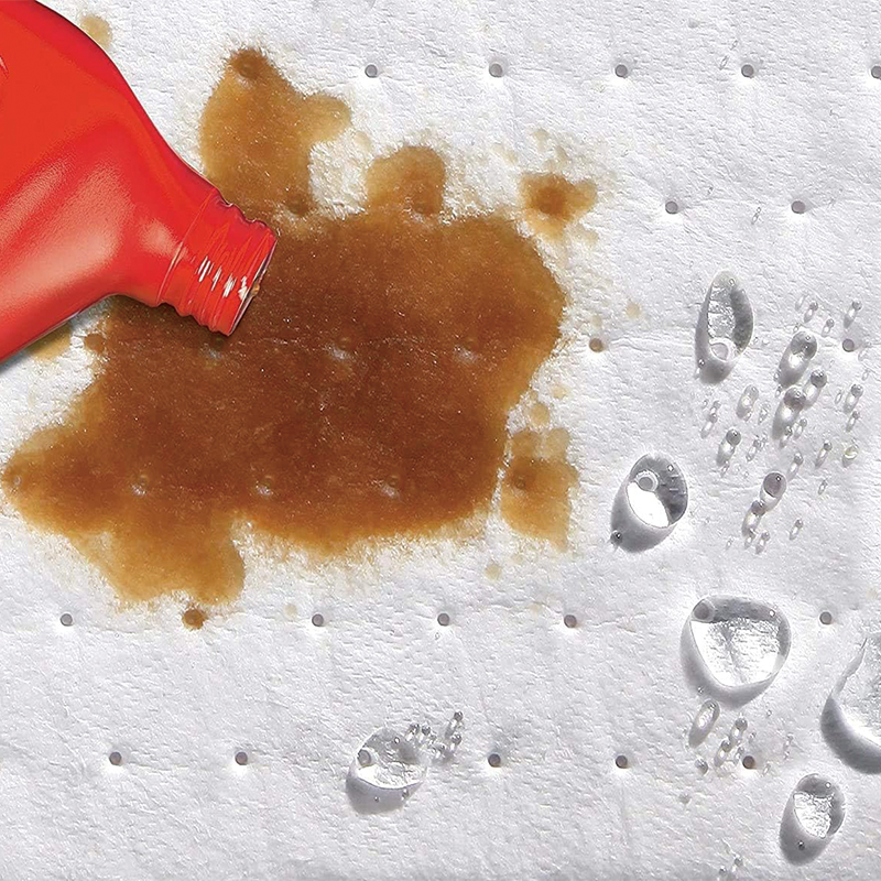 50 Pcs Spill Absorbent Pads, 15" x 20" Oil Absorbing Pads for Oil, Water and Other Liquids