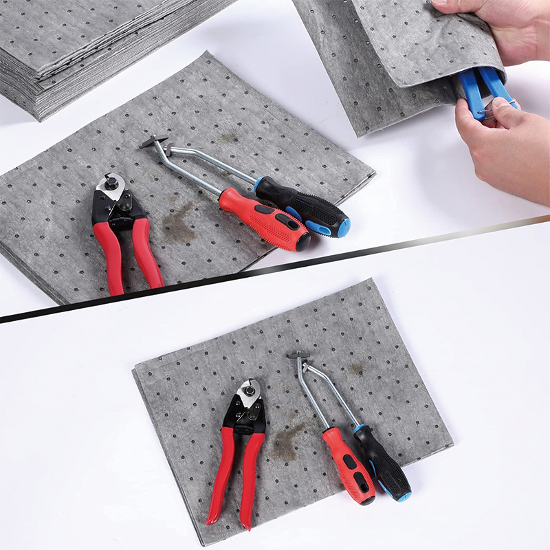 300 Pcs Spill Absorbent Pads, 18" x 16" Oil Absorbing Pads for Oil, Water and Other Liquids