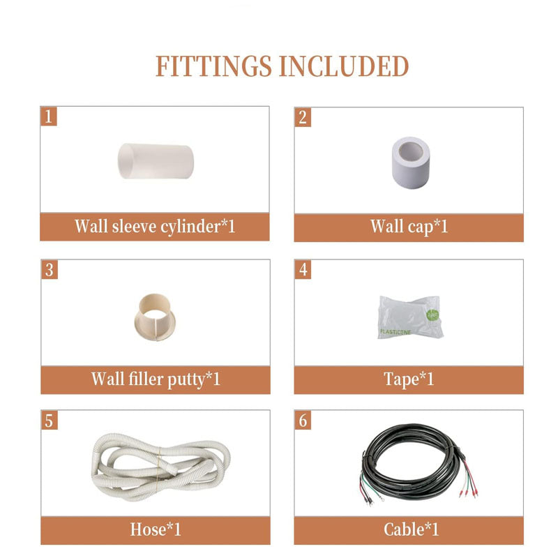 10 Ft. Mini Split Line Set 1/4" & 1/2" O.D. or 1/4" & 3/8" O.D.Twin Copper Pipes or Air Conditioner HVAC Refrigeration and Heating Equipment