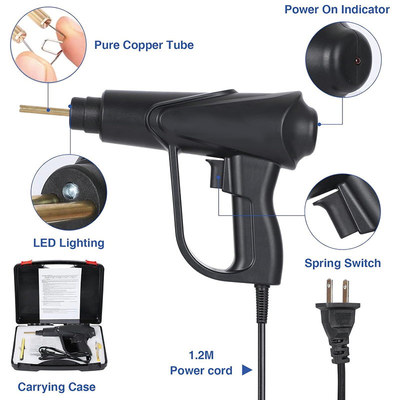 70W Hot Plastic Welding Kit,Hot Staplers Plastics Welding Machine Car tool PVC Welder Gun Soldering Iron For Plastic Auto Bumper Repair Kit for Workshop