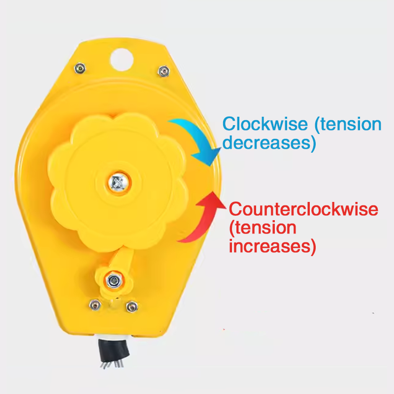 Spring hoist, spring balancer, load capacity 0.5 kg - 1.5 kg, for hanging tools, hanging mounting wire