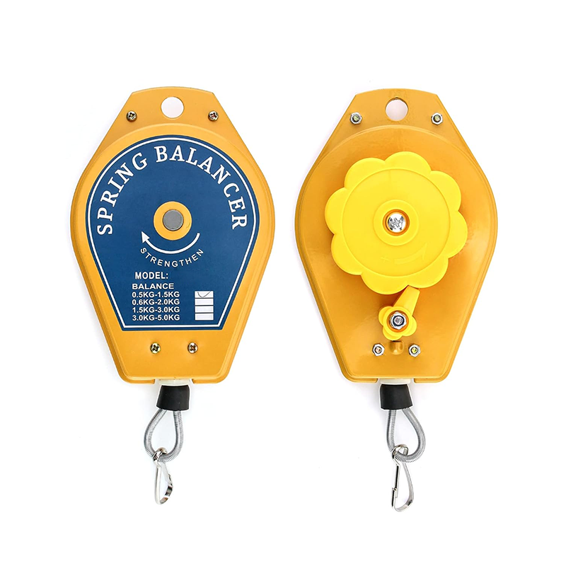 Spring hoist, spring balancer, load capacity 0.5 kg - 1.5 kg, for hanging tools, hanging mounting wire