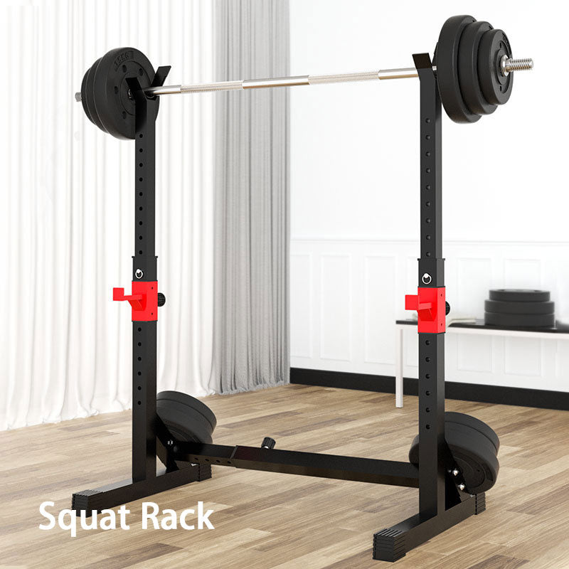 Adjustable Split Weightlifting Squat Rack, Adjustable Barbell Rack (Barbell Not Included)