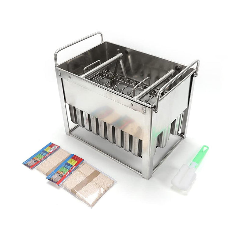 30Psc Popsicle Mold Commercial Stainless Steel Round Head Ice Cream Stick Mold Ice Cream Maker Ice Lolly Maker for Home Restaurant Hotel