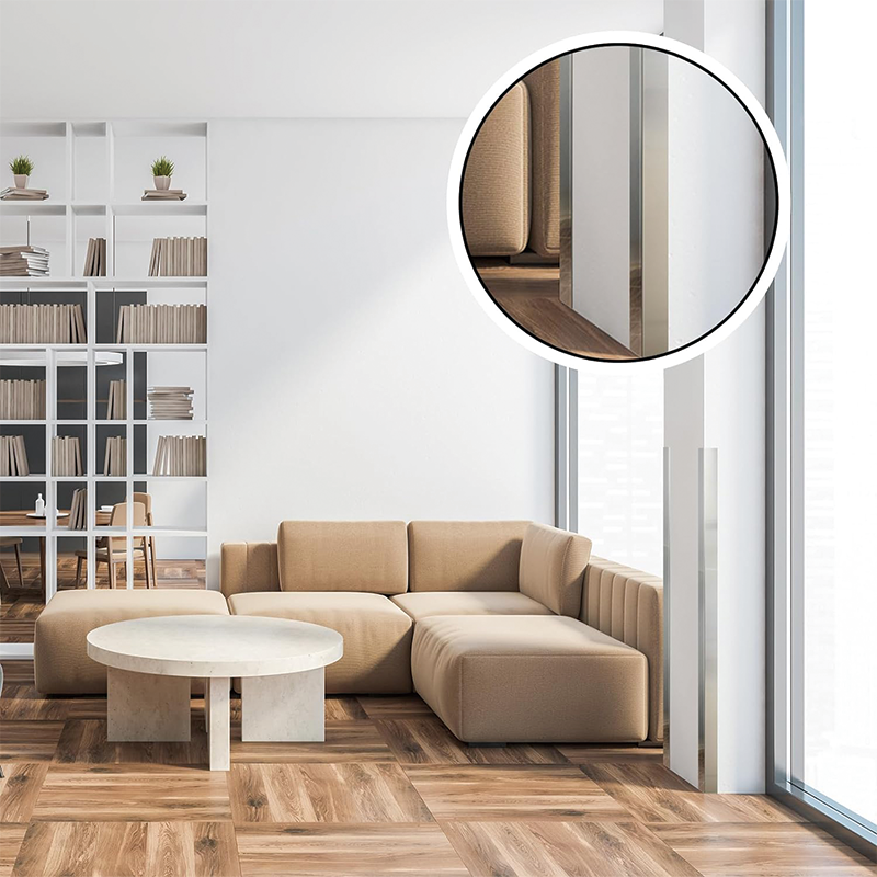 Stainless Steel Corner Guards 1 x 1 x 48 inch,4 Sets of 16 Pieces per Set,Corner Protector Metal Wall Corner Guard Wall Protection