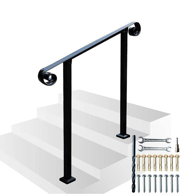 Simple Beautiful Solid Stair Step Handrail Garden Outdoor