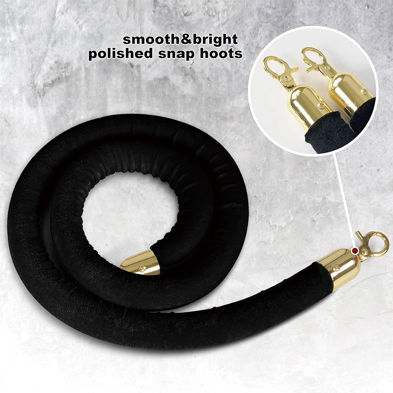 4 Pack Stanchion Post, Crowd Control Barriers, Velvet Ropes Stanchion Post for Party, Movie Theater