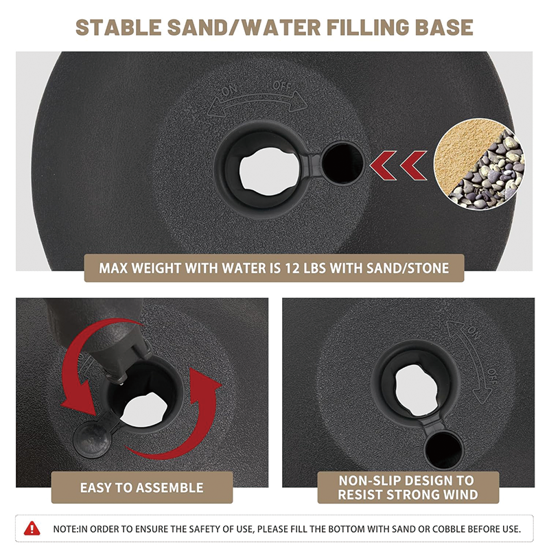 6PCS Stanchions Post, Plastic Crowd Control Stanchion, Sand/Stone Injection Hollow Base and Velvet Ropes Set for Party Supplies