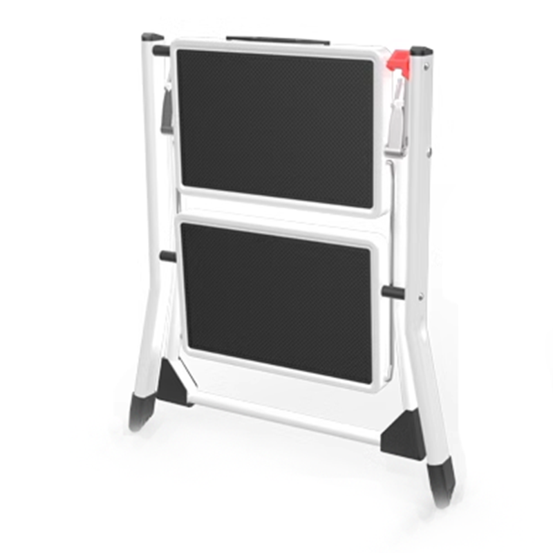 Step Stools ,Ladder 2 Steps 330 lbs Capacity, Ergonomic Folding Steel Step Stool with Wide Non-Slip Steps, Sturdy Step Stool for Adults Toddlers, Multi-Purpose for Home, Kitchen, Office, RV