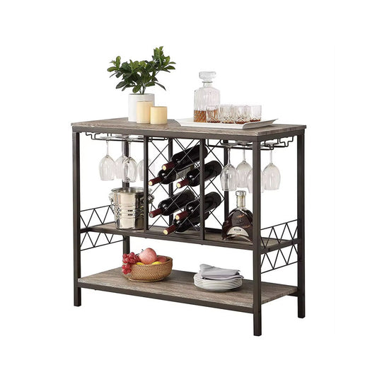 Kitchen Storage Shelves, Multi-Functional Wine Racks, Shelves With Iron Mesh, Food Storage Shelves