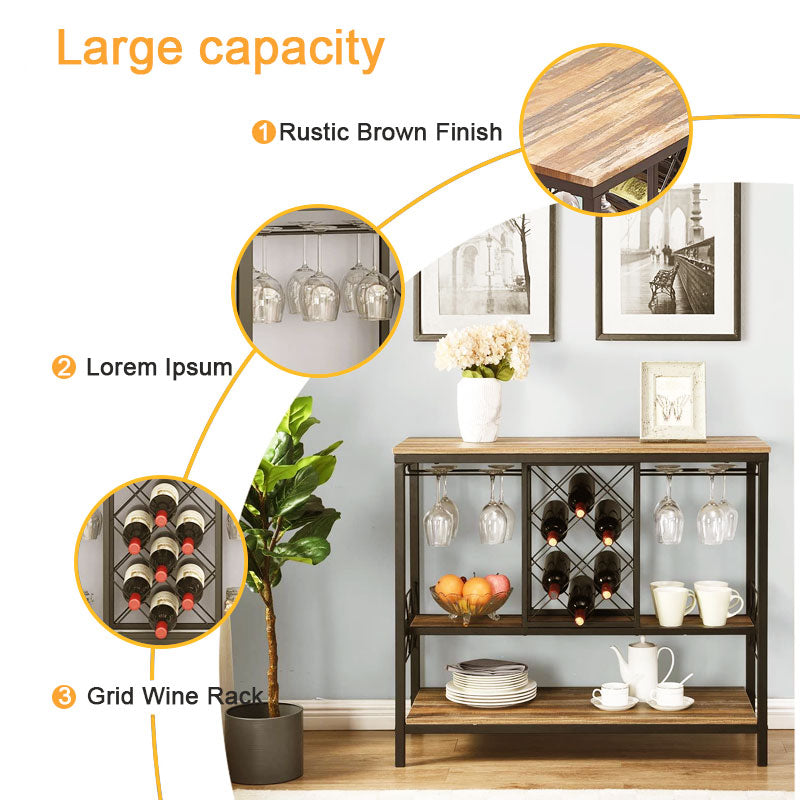 Kitchen Storage Shelves, Multi-Functional Wine Racks, Shelves With Iron Mesh, Food Storage Shelves