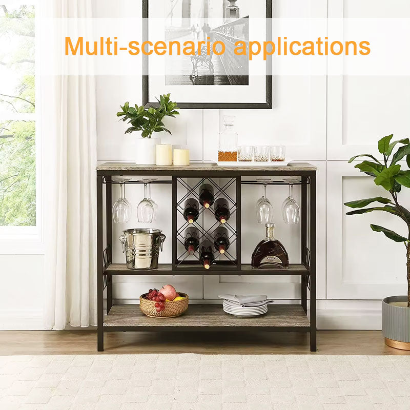 Kitchen Storage Shelves, Multi-Functional Wine Racks, Shelves With Iron Mesh, Food Storage Shelves