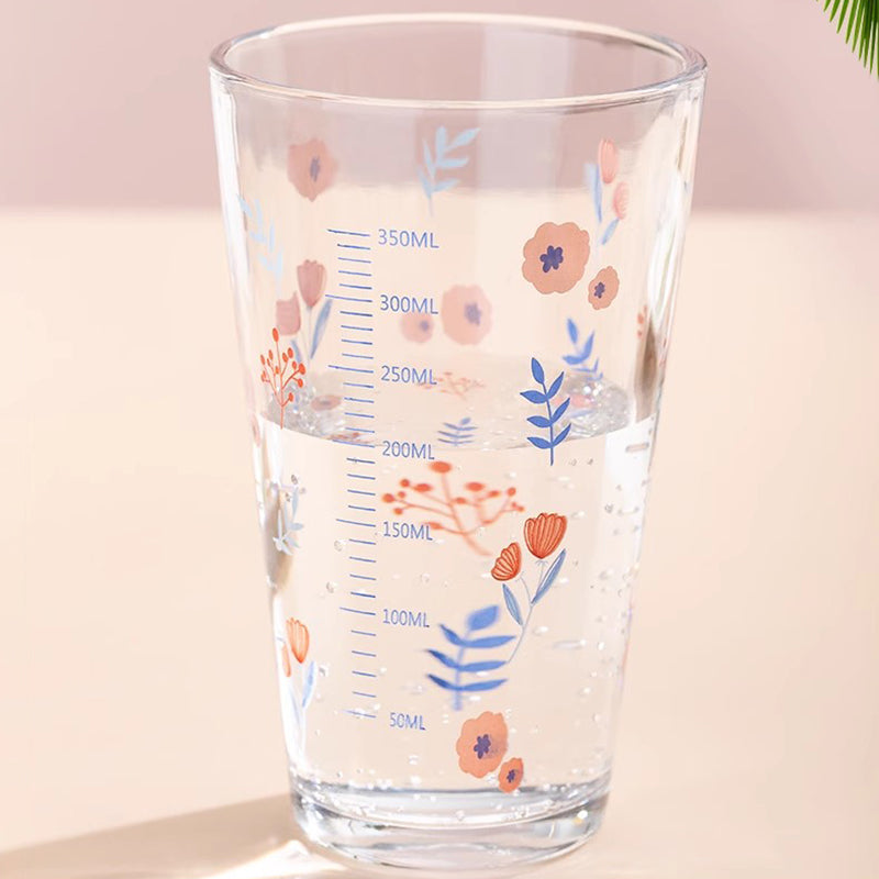 470ML Glass Straw Cup For Girls With High-Looking Large Capacity Portable Milk Cup