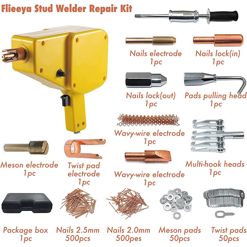 800VA Stud Welder Dent Repair Kit,Auto Body Dent Repair Kit Stud Welder Kit for Auto Debt Repair