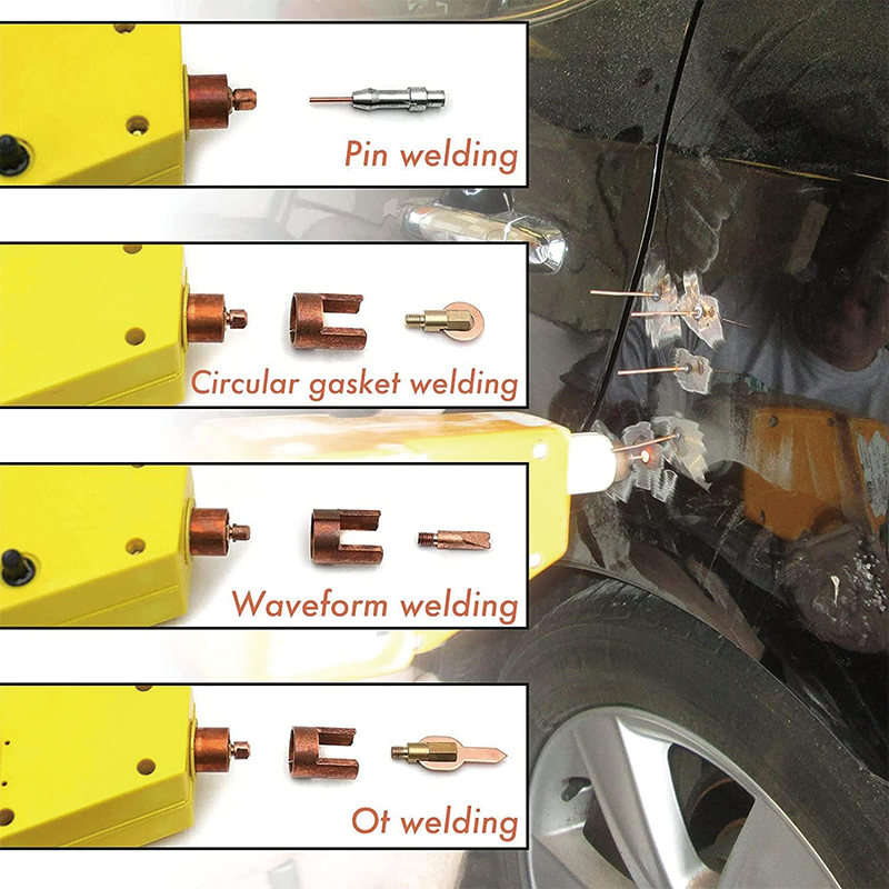 800VA Stud Welder Dent Repair Kit,Auto Body Dent Repair Kit Stud Welder Kit for Auto Debt Repair