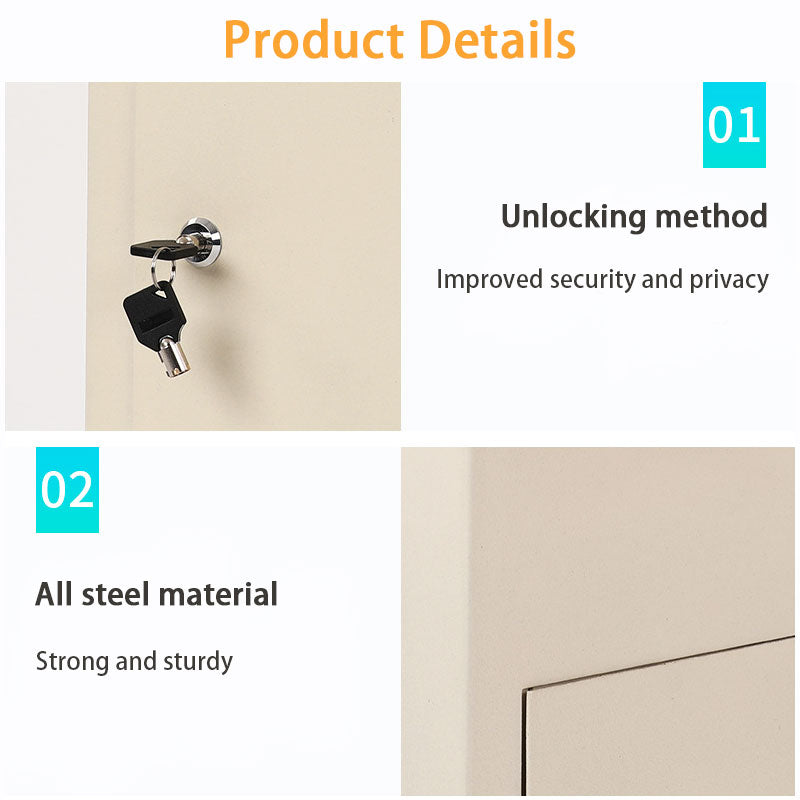 Hanging Drop Box, Lockable Drop Box, Steel Key Drop Box For Home Office Factory School