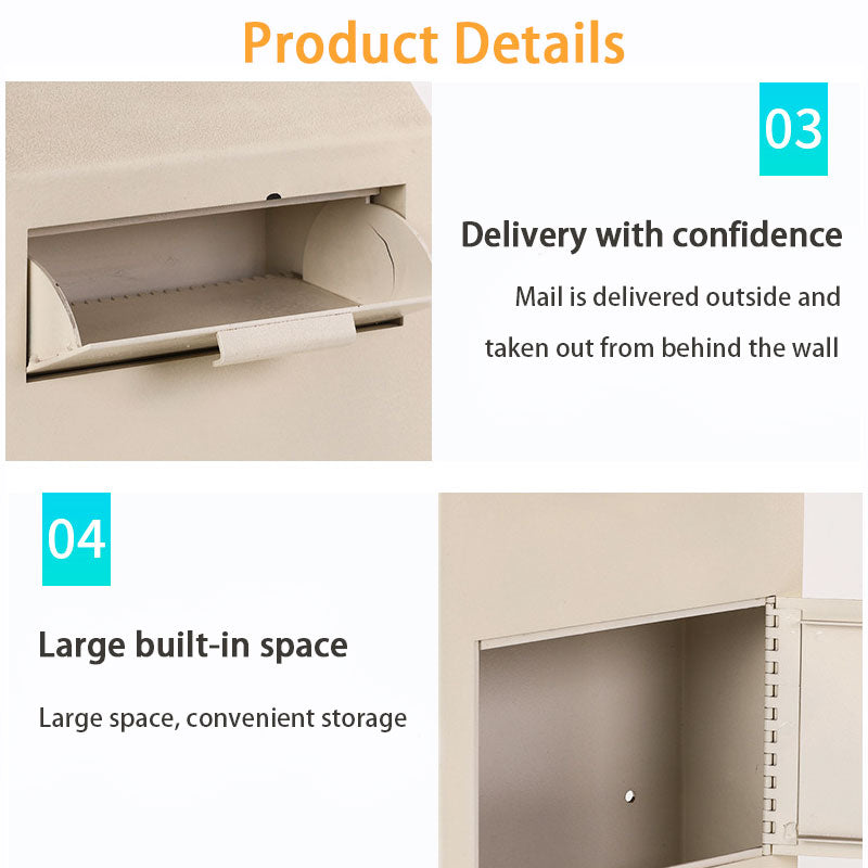 Hanging Drop Box, Lockable Drop Box, Steel Key Drop Box For Home Office Factory School