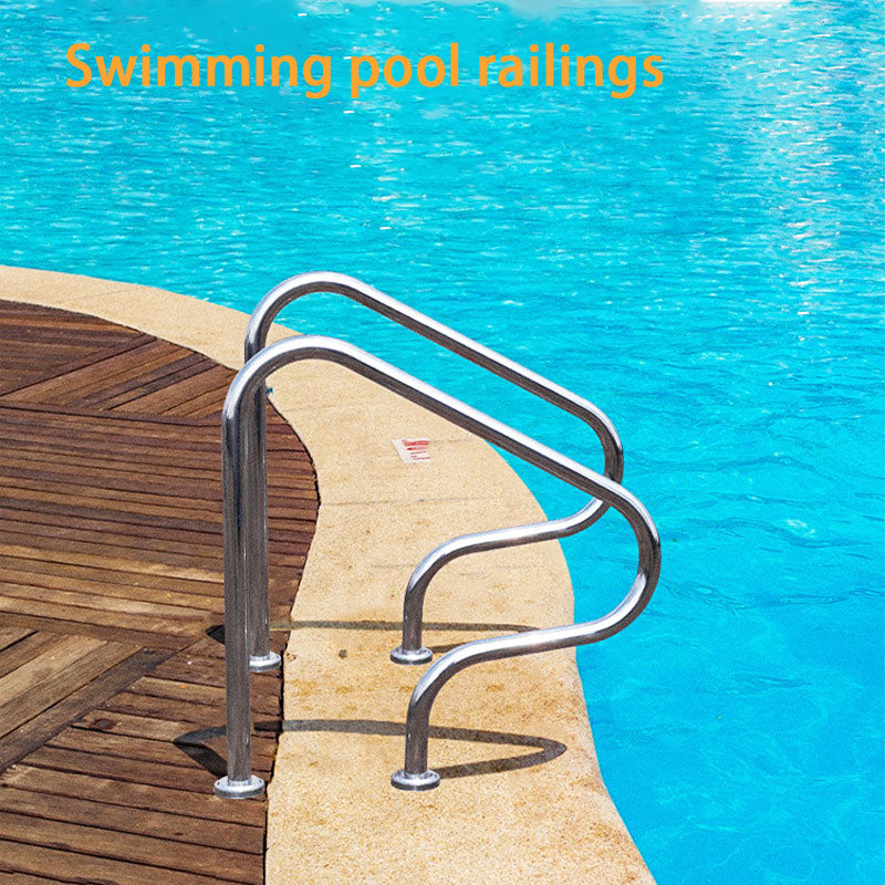 Swimming Pool Ladder, 304 Stainless Steel Thickening, No Need For Pre-Embedded Drilling,One