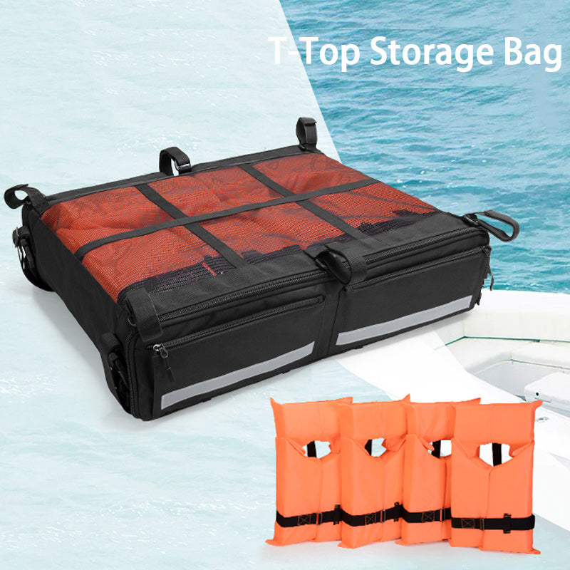 Life Jacket Storage Bag, Can Hold 4 Life Jackets, Black Yacht Roof Hanging Bag (Not Including Life Jackets)