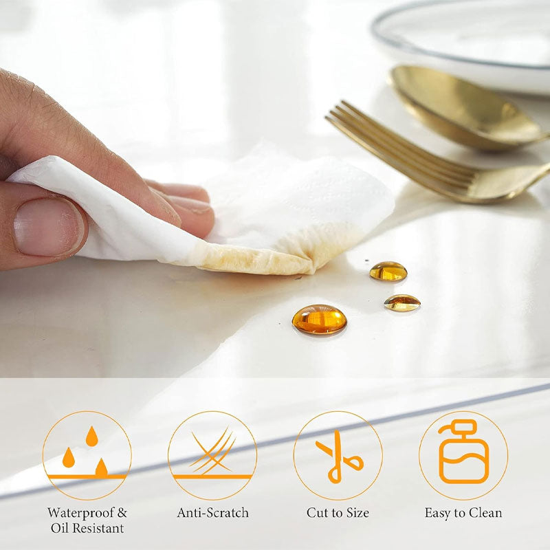 1.5mm Transparent Table Cover Protector, Transparent Table Cover, Pvc Plastic Table Cover