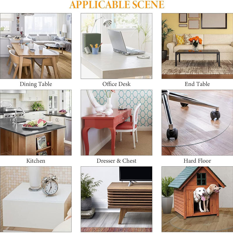 1.5mm Transparent Table Cover Protector, Transparent Table Cover, Pvc Plastic Table Cover