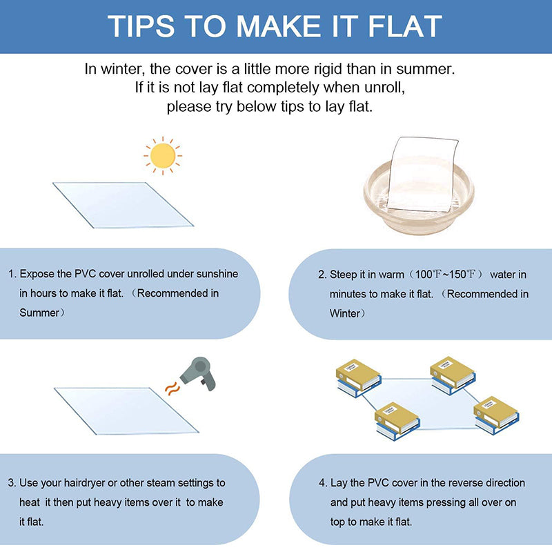 36 x 72 Inch Clear PVC Table Cover Protector 2mm Thick Custom Plastic Desk Pad Table Top Protector Mat Waterproof for Coffee Table, Dining