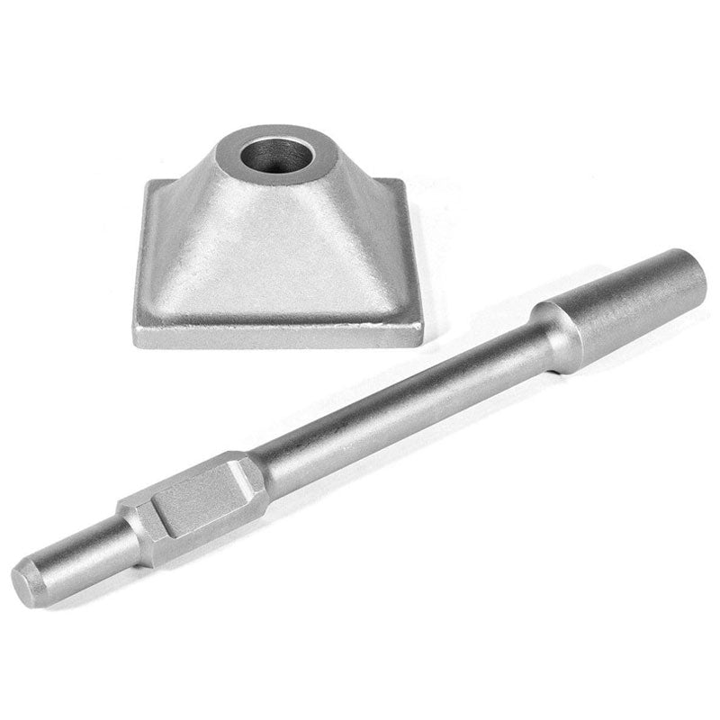 1-3/16" (30mm) Tamper Handle And Tamper Plate, Soil Tamper 6 x 6" Tamper Plate, Concrete Tamper, Asphalt Tool