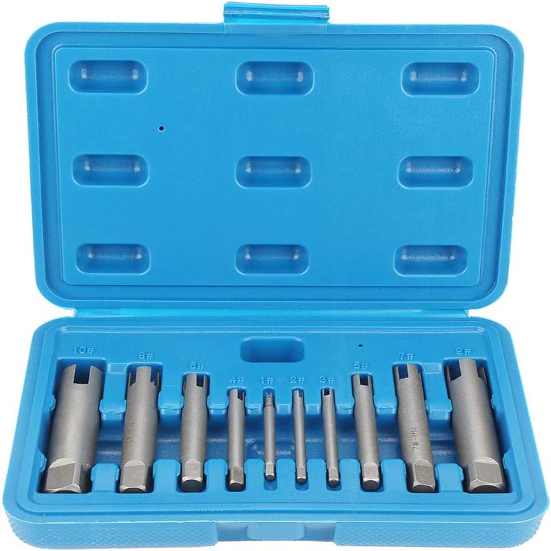 10 pcs Tap Extractors Bolt Extractor Set for industrial screw and bolt removal as well as home repair work