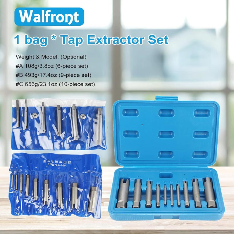 10 pcs Tap Extractors Bolt Extractor Set for industrial screw and bolt removal as well as home repair work
