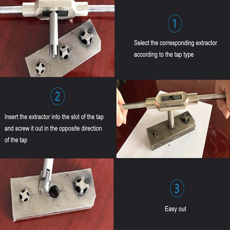 10 pcs Tap Extractors Bolt Extractor Set for industrial screw and bolt removal as well as home repair work