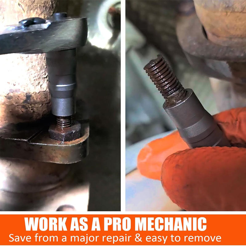 Tap Extractors 32Pcs Impact Bolt & Nut Remover Set for Damaged Frozen Rusted Rounded Broken Bolts Nuts Screws Remove