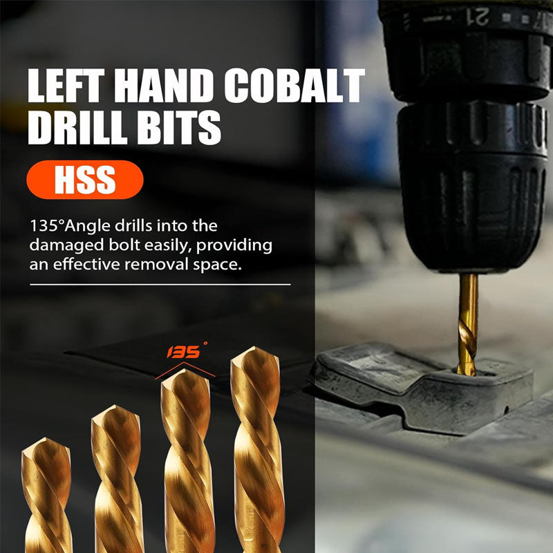 Tap Extractors 26Pcs Bolt Extractor Kit and Left Handed Drill Bit for Damaged Stripped Broken Lug Nut Bolt and Nut Remove with Hex Adapter