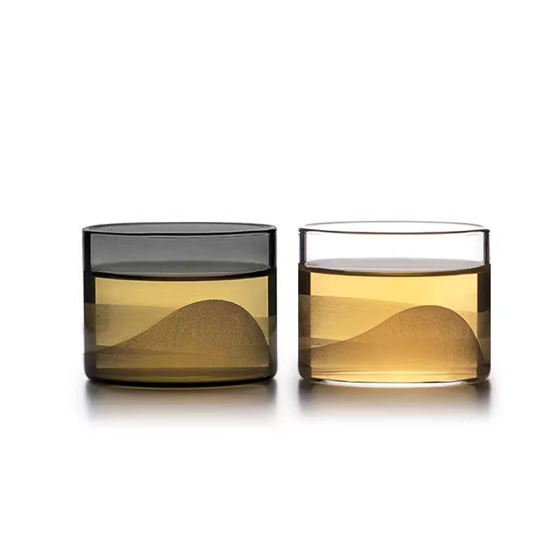 Glass Teacups, Heat-Resistant Household Kung Fu Tea Sets Single Cups, Personal Tea Cups