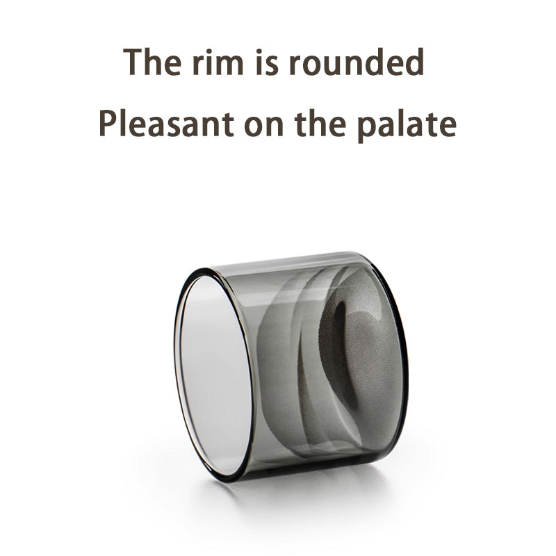 Glass Teacups, Heat-Resistant Household Kung Fu Tea Sets Single Cups, Personal Tea Cups