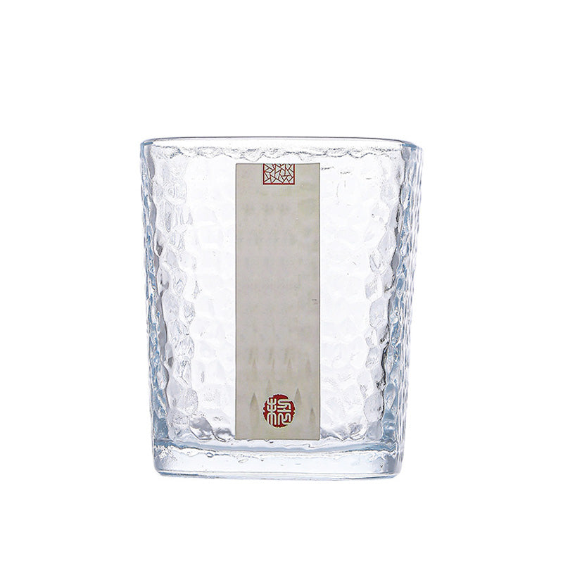 Hammered Glass Small Teacup, Modern Simple Thickened Glass Teacup, Heat-Resistant Tea Cup, Multi-Purpose Glass cup