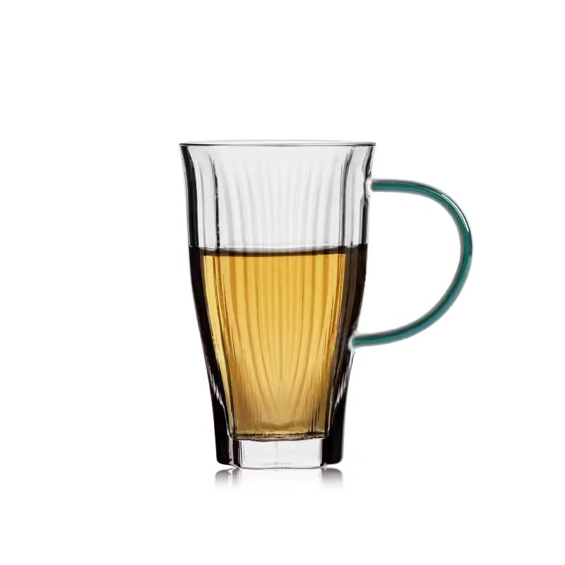 Glass Teacups, Cups With Handles, Tea Cups, Color Simple Household Teacups