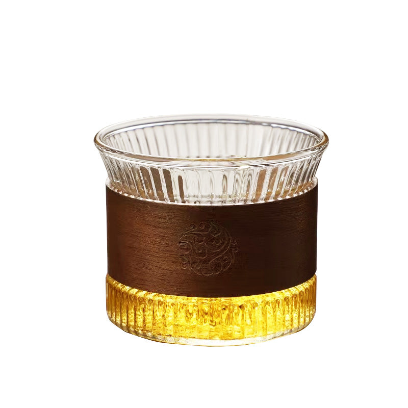 Vertical Pattern Water Cup, Hammer Pattern Water Cup, High Borosilicate High Temperature Resistant And Anti-Scalding Household Glass Tea Cup, New Chinese Style High-Looking Tea Cup, Tea Cup