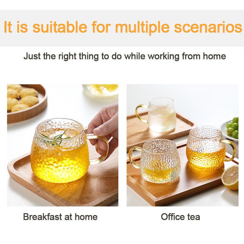 Tea Cups, Hammered Glasses, Flower Tea Cups, High-Value Cups, Pineapple Cups,Breakfast Cups, Household Teacups