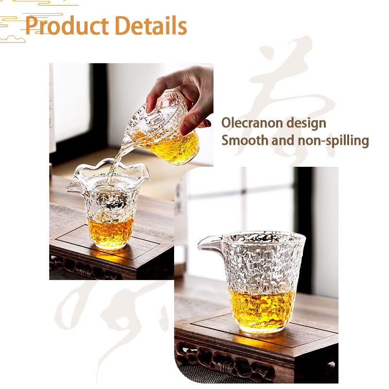 Teacups,Glass Tea Set, Tea Set, Household Kung Fu Teacup High-End Bowl, Office Travel Tea Maker Teapot, Eight-Piece Tea Set