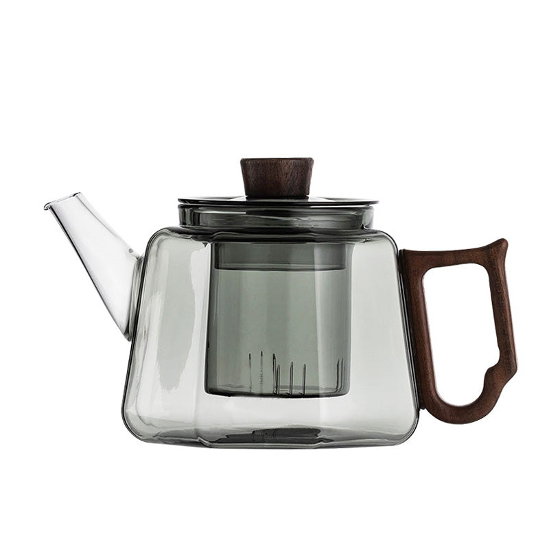 Glass Teapot, Office High Temperature Resistant Household Teapot, Light Luxury Tea And Water Separation Teapot